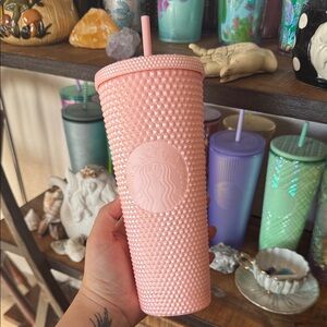 Starbucks Blush Pink Textured Tumbler